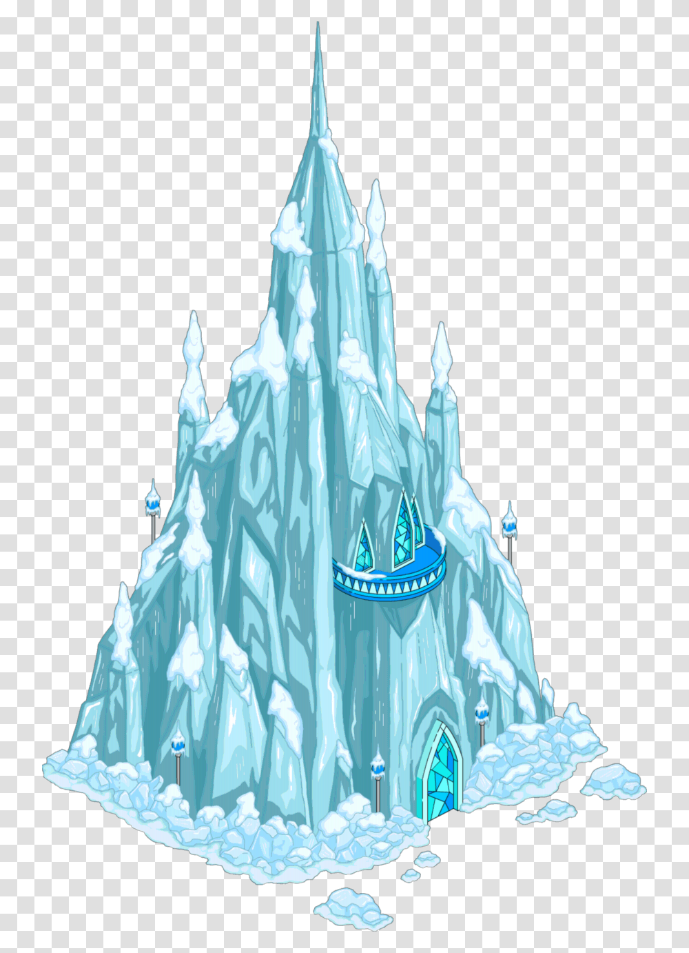 Frozen Castle Adventure Time Ice King Castle, Nature, Outdoors, Snow, Iceberg Transparent Png