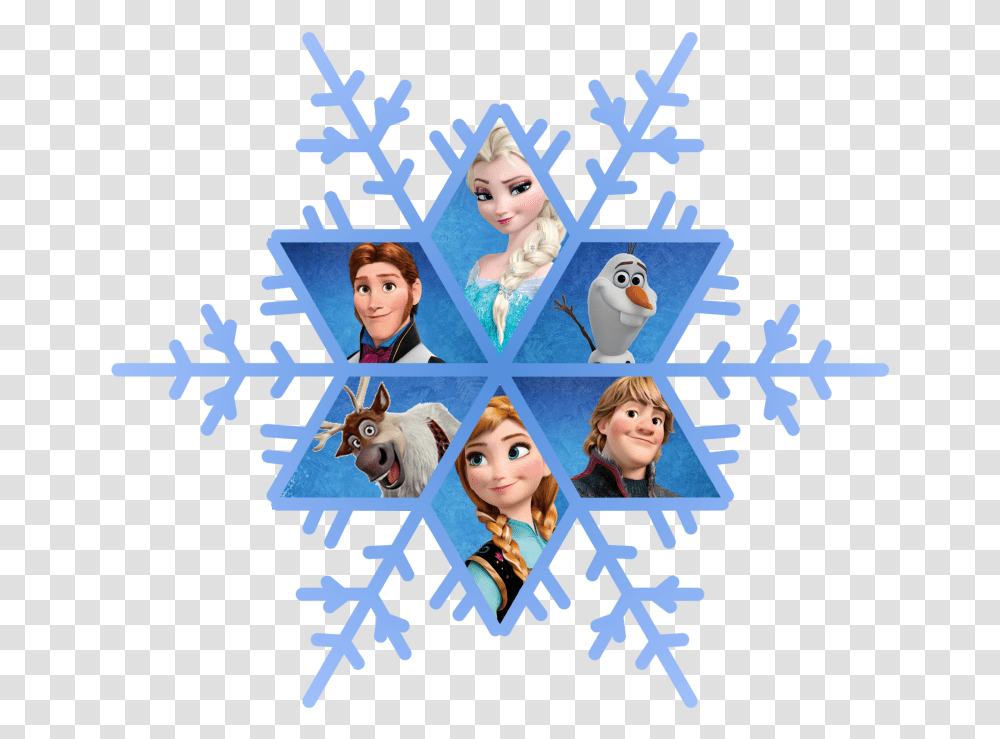 Frozen Clipart Snowflakes Elsa And Anna Snowflake, Person, Human, Dog, Pet Transparent Png