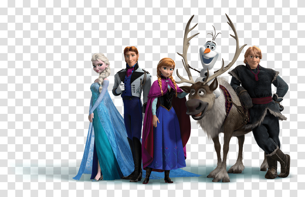 Frozen Elsa Anna Olaf Sven And Kristoff, Person, Figurine, Toy, Doll Transparent Png