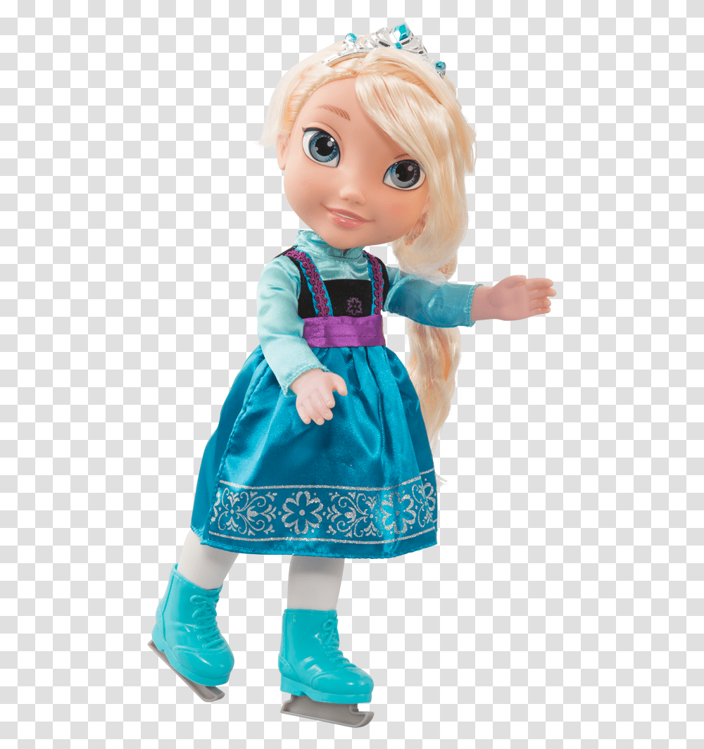 Frozen Elsa With Skates Large Doll, Toy, Shoe, Footwear Transparent Png