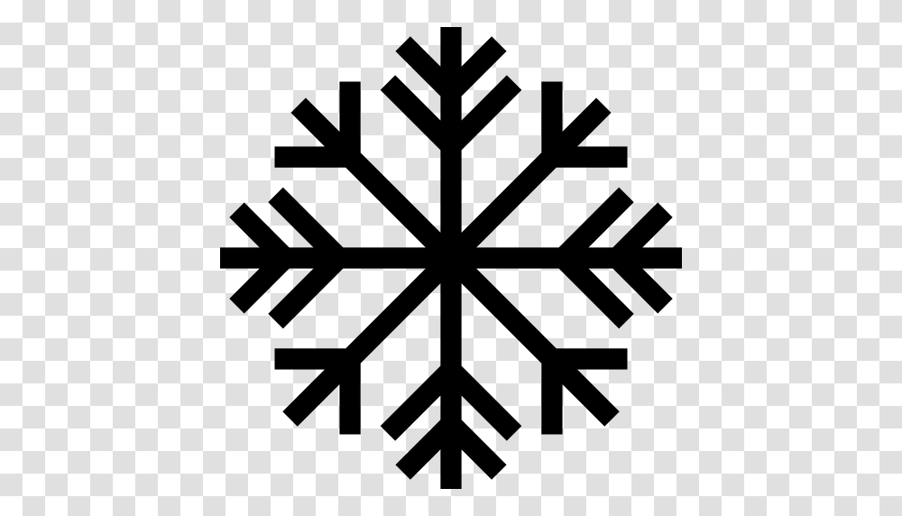 Frozen Holiday Snowflake Winter Frost Snow Freezing Cold, Cross, Stencil, Silhouette Transparent Png