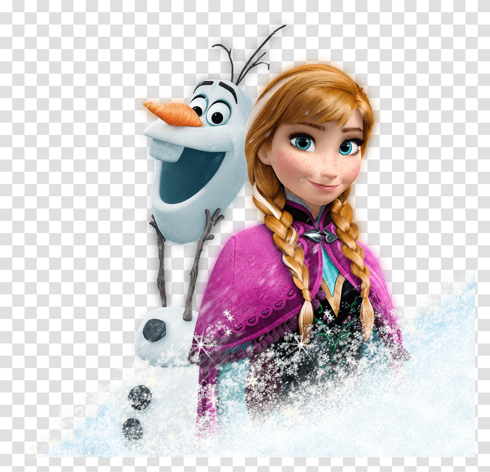 Frozen Kristoff Elsa Olaf Anna Free Photo Clipart Anna Y Olaf Frozen, Toy, Doll, Person, Human Transparent Png