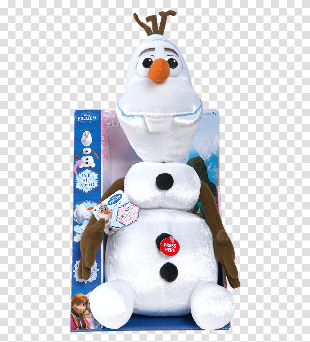 Frozen Olaf Plush, Snowman, Winter, Outdoors, Nature Transparent Png