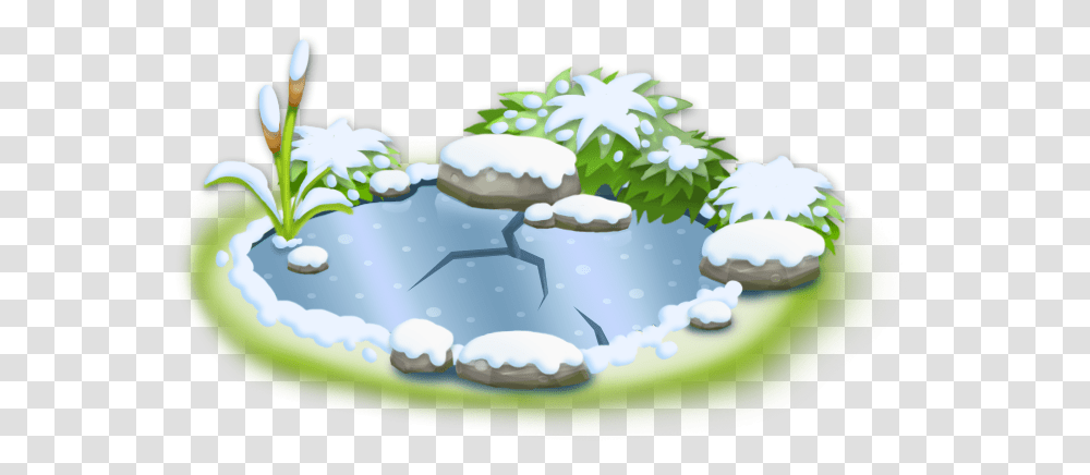 Frozen Pond Clip Art Frozen Pond, Nature, Birthday Cake, Outdoors, Snow Transparent Png