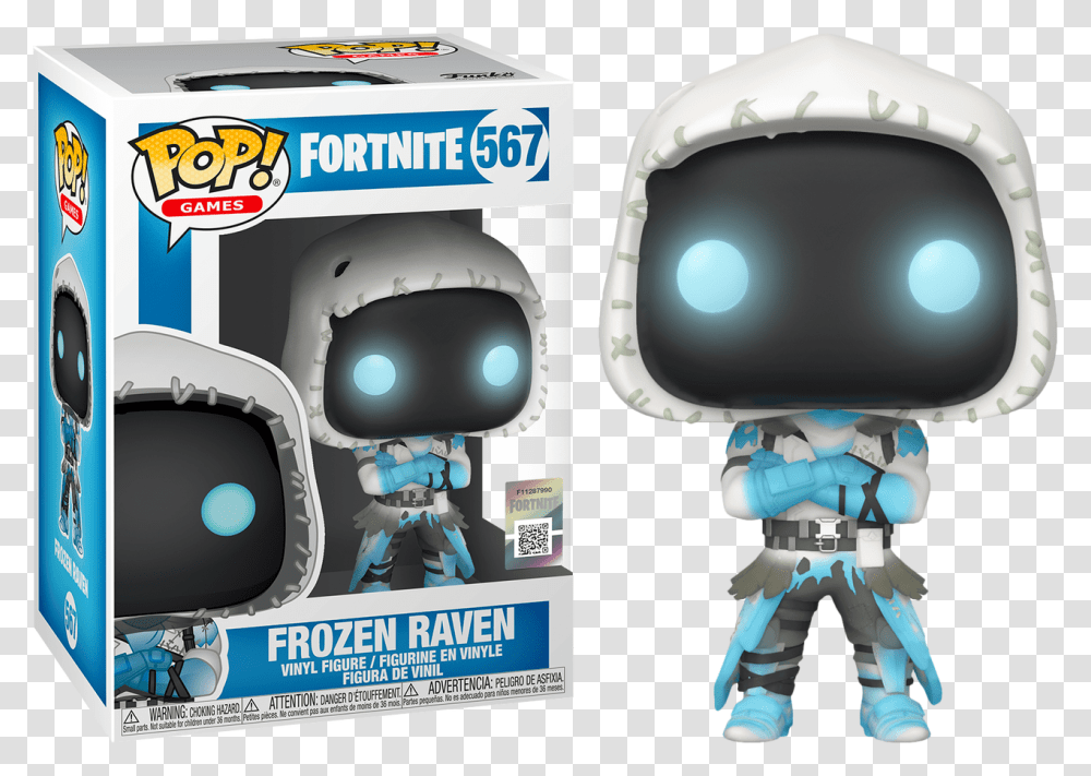 Frozen Raven Pop Vinyl Figure Funko Pop Fortnite Frozen Raven, Toy, Robot, Helmet Transparent Png