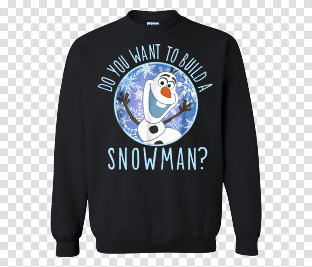 Frozen Snowman, Sleeve, Long Sleeve, Sweatshirt Transparent Png