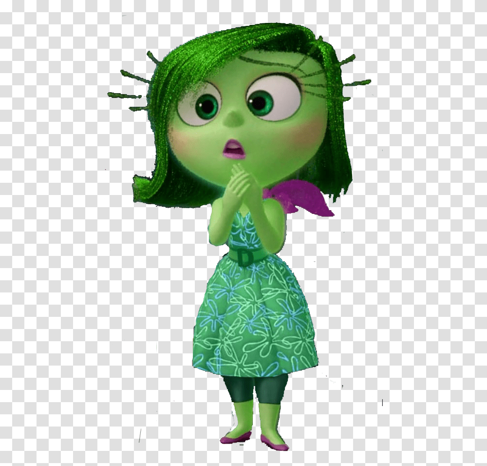 Frozen Una Aventura Congelada Logo Inside Out Disgust Clipart, Green, Toy, Doll, Figurine Transparent Png