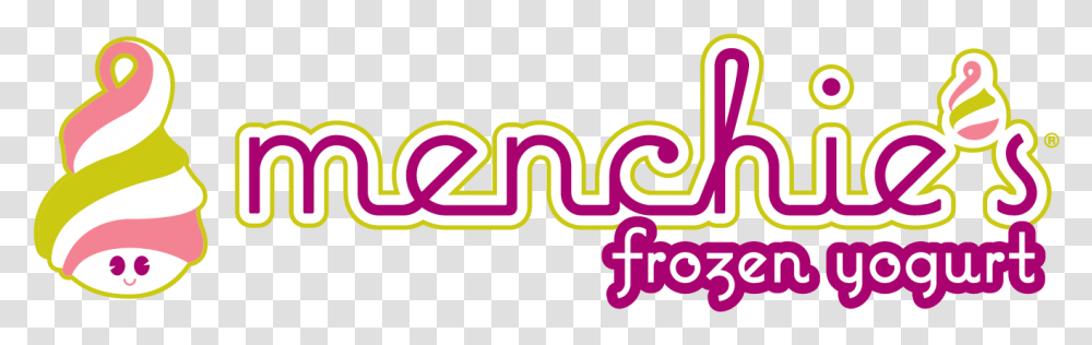 Frozen Yogurt Food Delivery Menchie's Frozen Yogurt Logo, Light, Alphabet, Neon Transparent Png