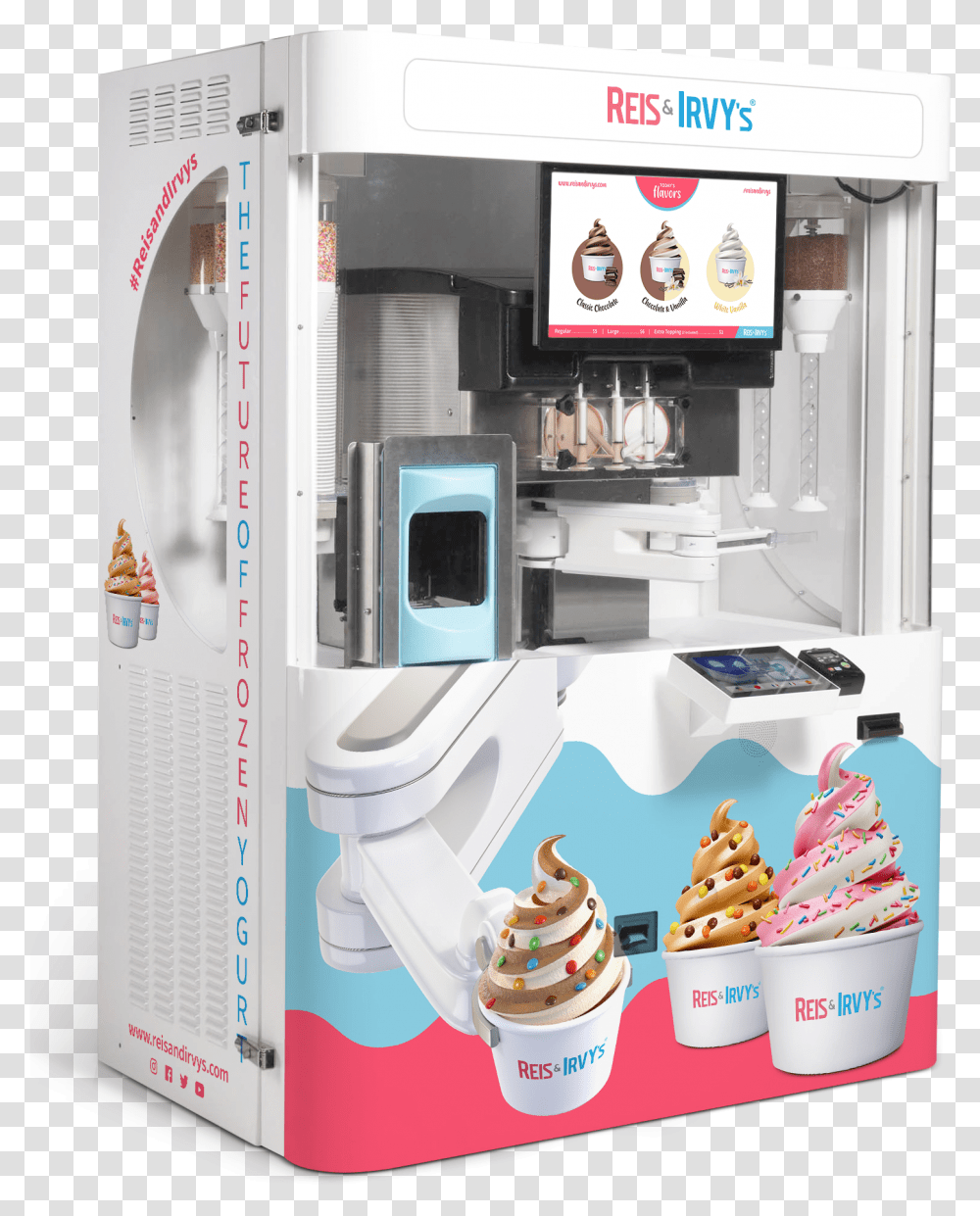 Frozen Yogurt Machine Reis Amp, Microwave, Oven, Appliance, Dessert Transparent Png