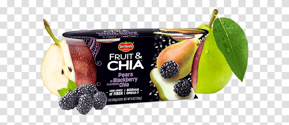 Fruit Amp Chia Pears In Blackberry Flavored Chia Chia Seed Fruit Cups, Plant, Food Transparent Png