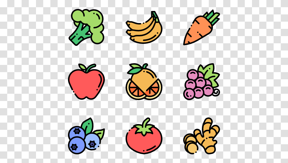 Fruit And Vegetable Cartoon, Plant, Food, Bird, Animal Transparent Png