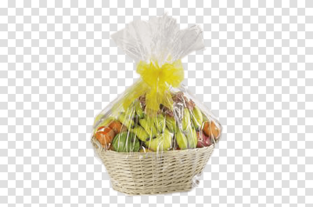 Fruit Basket Arrangements, Plastic Wrap, Plastic Bag, Plant Transparent Png