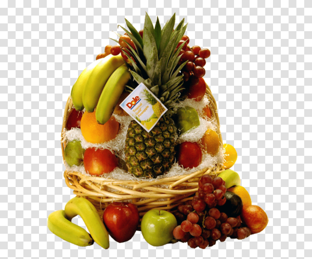 Fruit Basket Download Fruit Basket, Plant, Food, Pineapple, Banana Transparent Png
