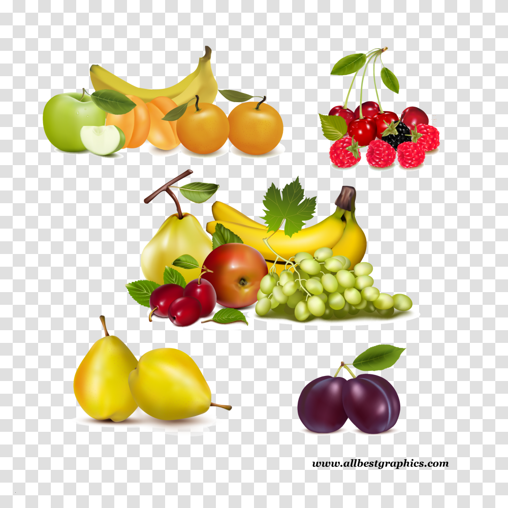 Fruit Basket Vector Free, Plant, Food, Cherry, Grapes Transparent Png