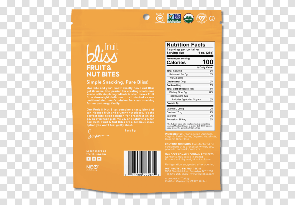 Fruit Bliss Fruit Amp Nut Bites Apricot Fruit Bliss, Flyer, Poster, Paper, Advertisement Transparent Png
