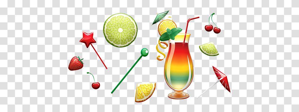 Fruit Cocktail Images Strawberry, Alcohol, Beverage, Drink, Lemonade Transparent Png