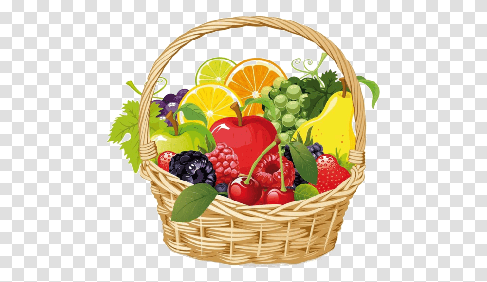 Fruit Et Legumes Arts Fruit Basket Clipart, Plant, Food, Grapes Transparent Png