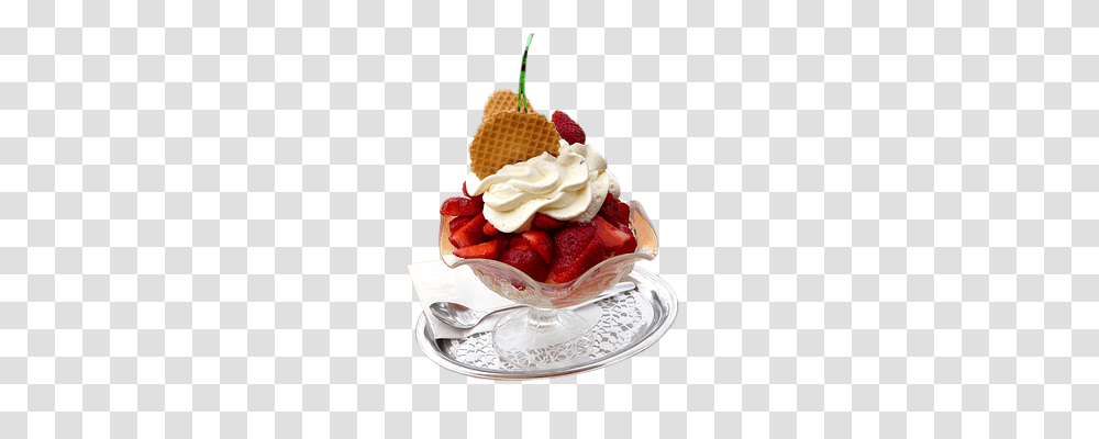 Fruit Ice Cream Food, Dessert, Creme, Whipped Cream Transparent Png