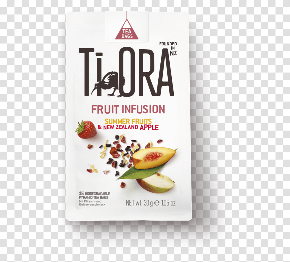 Fruit Infusion Summer Fruits Tiora Green Tea Passion Fruit, Plant, Advertisement, Food, Poster Transparent Png