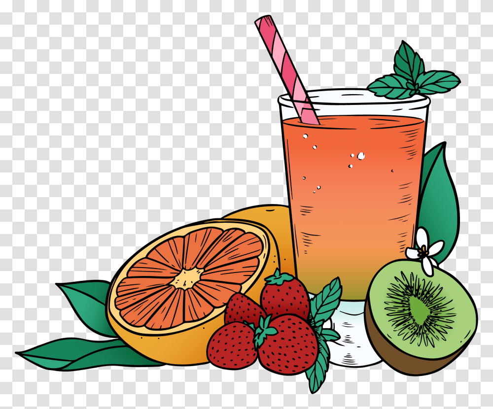 Fruit Juice Clipart Fruit Juice Clipart, Plant, Beverage, Food, Kiwi Transparent Png