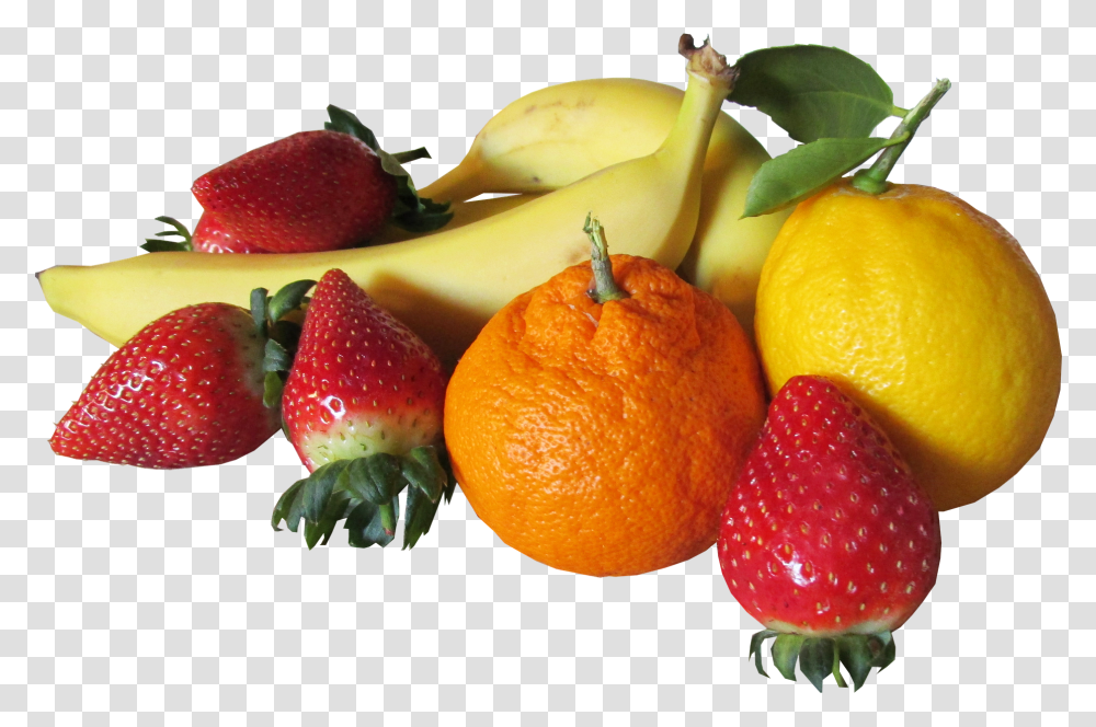 Fruit Mixed Cut Out Cut Out Of Fruit, Plant, Strawberry, Food, Orange Transparent Png