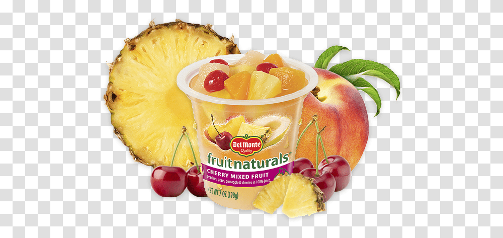 Fruit Naturals Cherry Mixed Fruit No Sugar Added Fruit Can, Plant, Food, Peach, Pineapple Transparent Png
