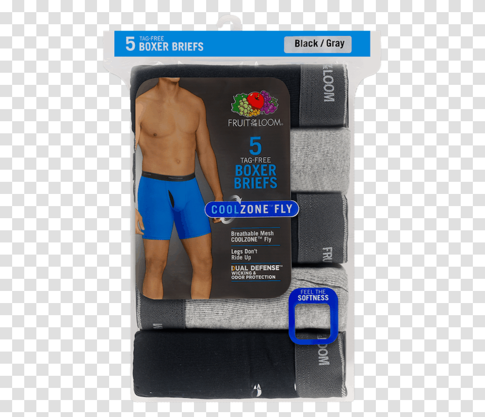 Fruit Of The Loom Coolzone Boxer Briefs, Person, Shorts, Underwear Transparent Png