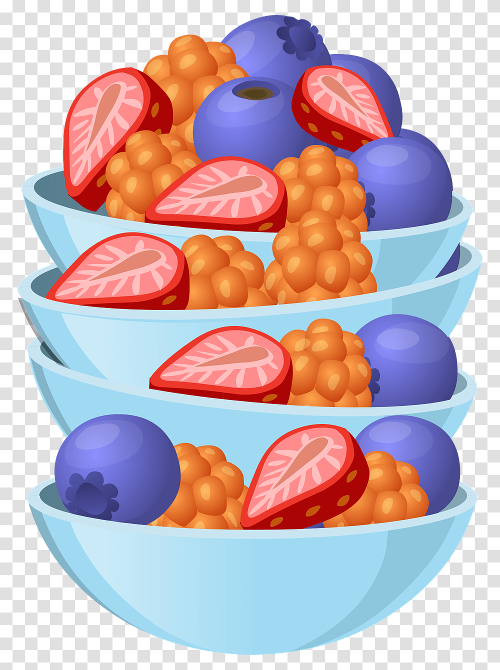 Fruit Salad Cartoon, Plant, Birthday Cake, Food, Bowl Transparent Png