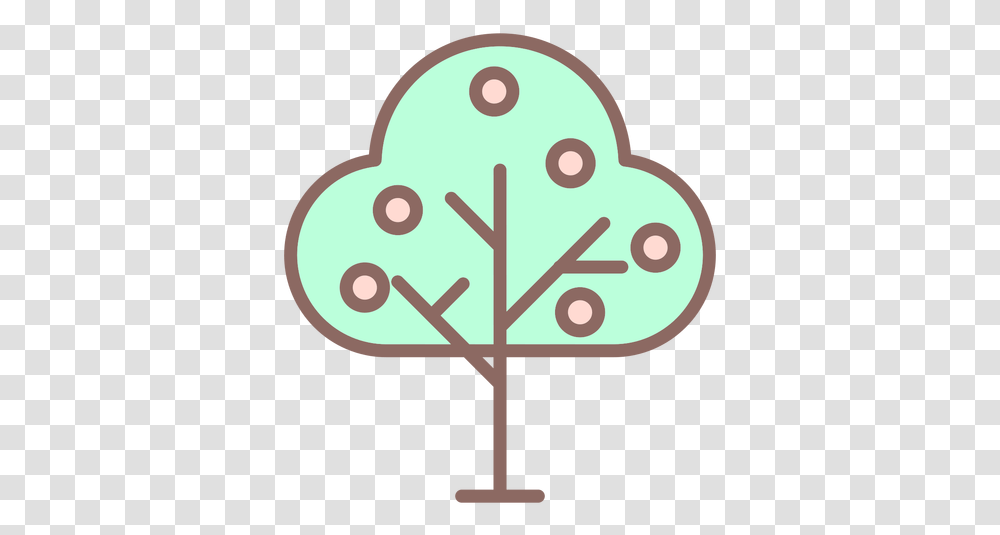 Fruit Tree Icon Flat Dot, Label, Text, Food, Sweets Transparent Png