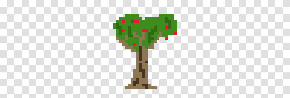 Fruit Tree Pixel Art Maker, Cross, Plant, Minecraft Transparent Png