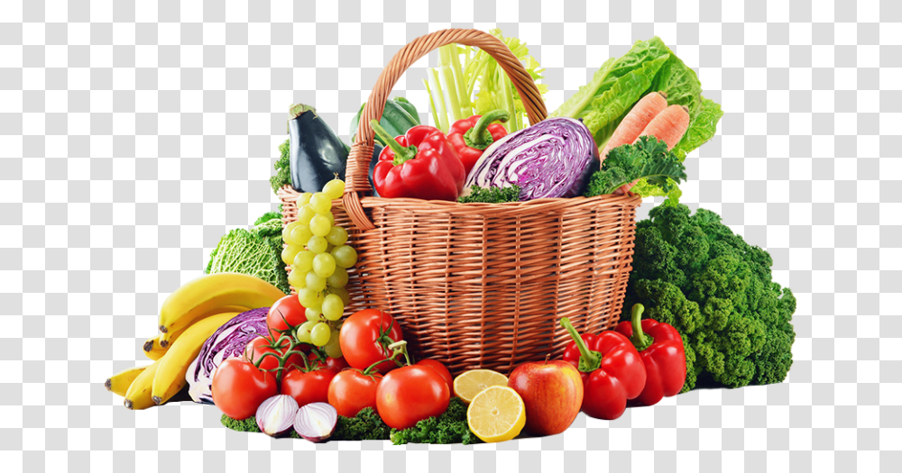 Fruits And Vegetables, Basket, Plant, Apple, Food Transparent Png