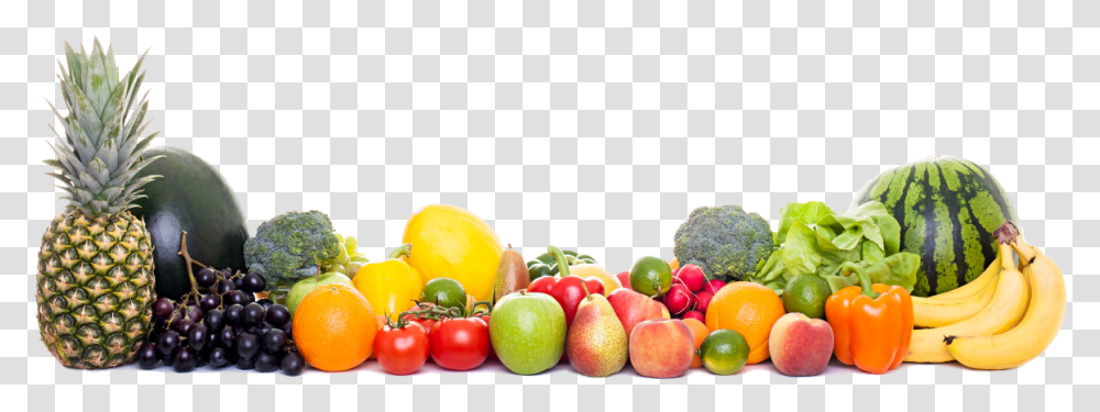 Fruits And Vegetables Border, Pineapple, Plant, Food, Banana Transparent Png