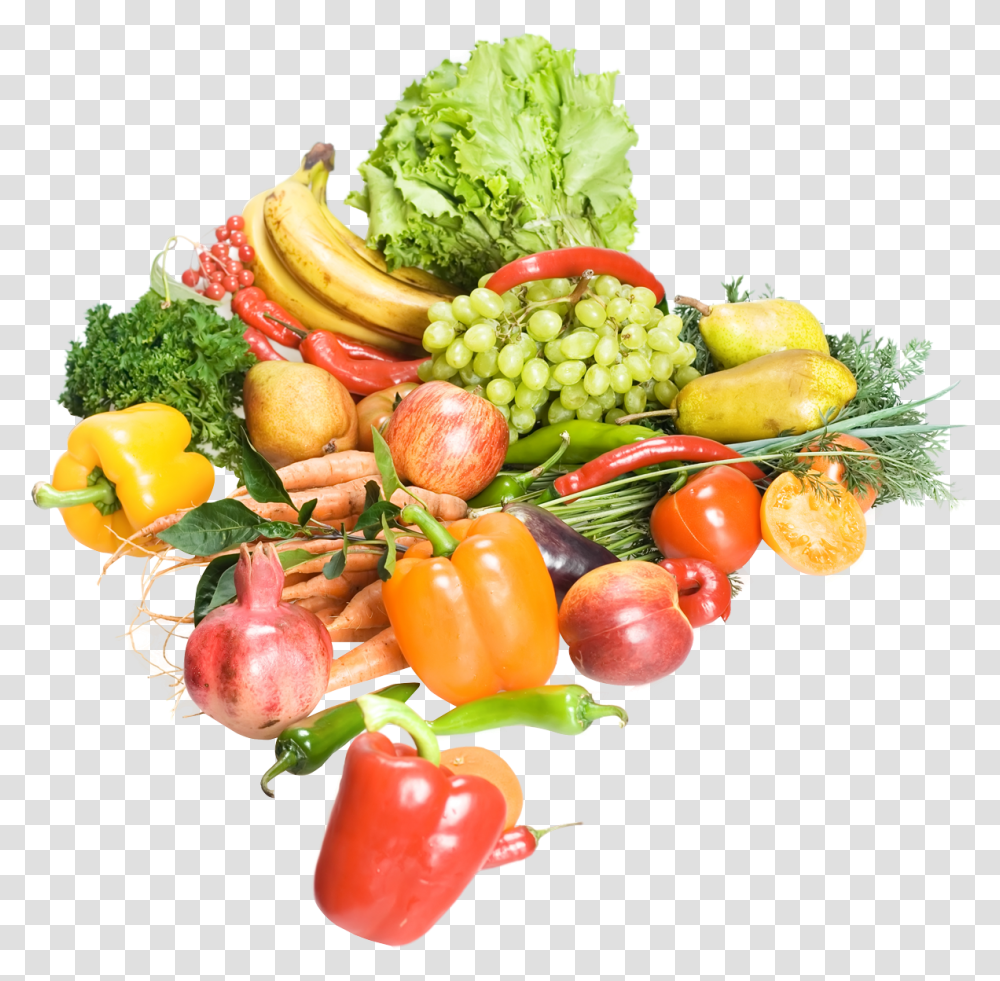 Fruits And Vegetables Fruits And Vegetables, Plant, Food, Pepper, Bell Pepper Transparent Png