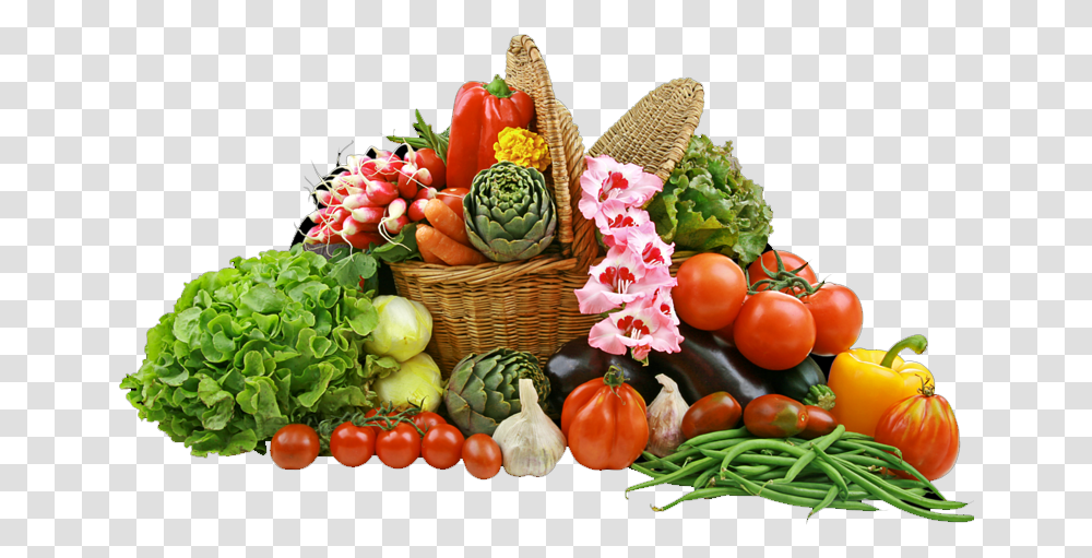 Fruits And Vegetables, Plant, Basket, Food, Produce Transparent Png