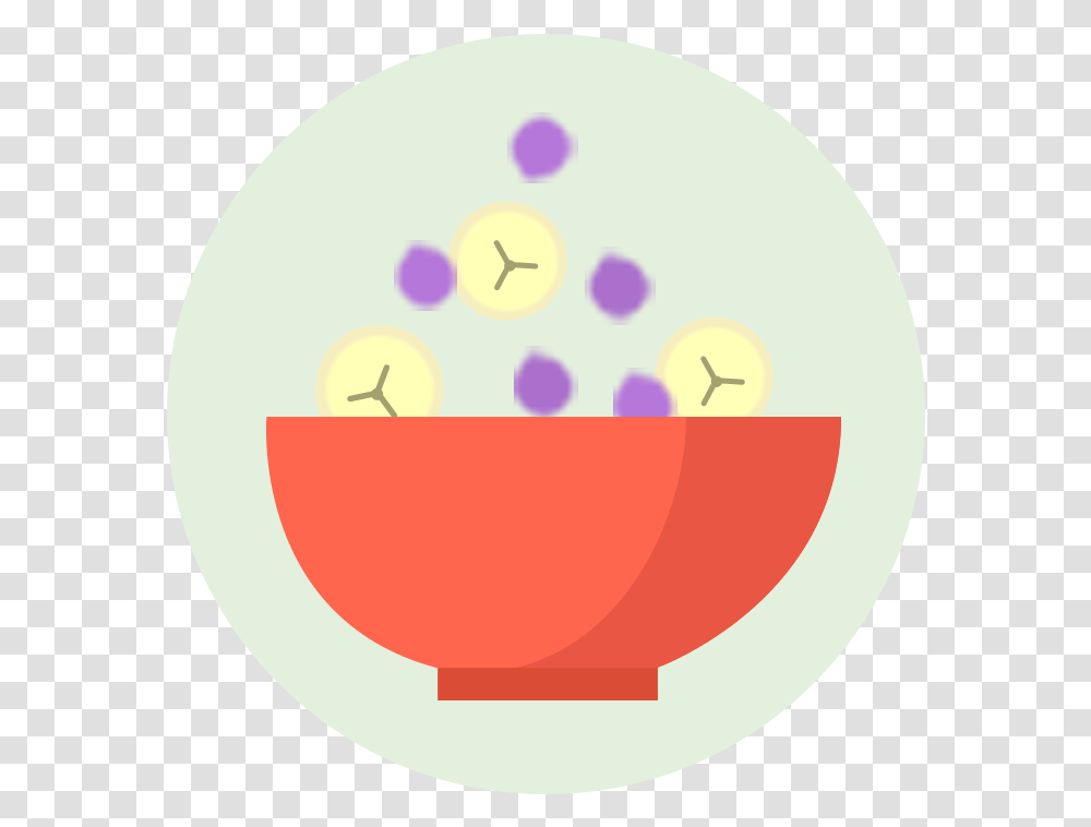 Fruits And Veggies Less Cereal More Fruit Cereals Circle, Food, Plant, Bowl, Cutlery Transparent Png