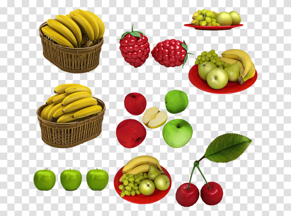 Fruits By Darkadathea D4pzz90 Mcintosh, Plant, Food, Banana, Raspberry Transparent Png