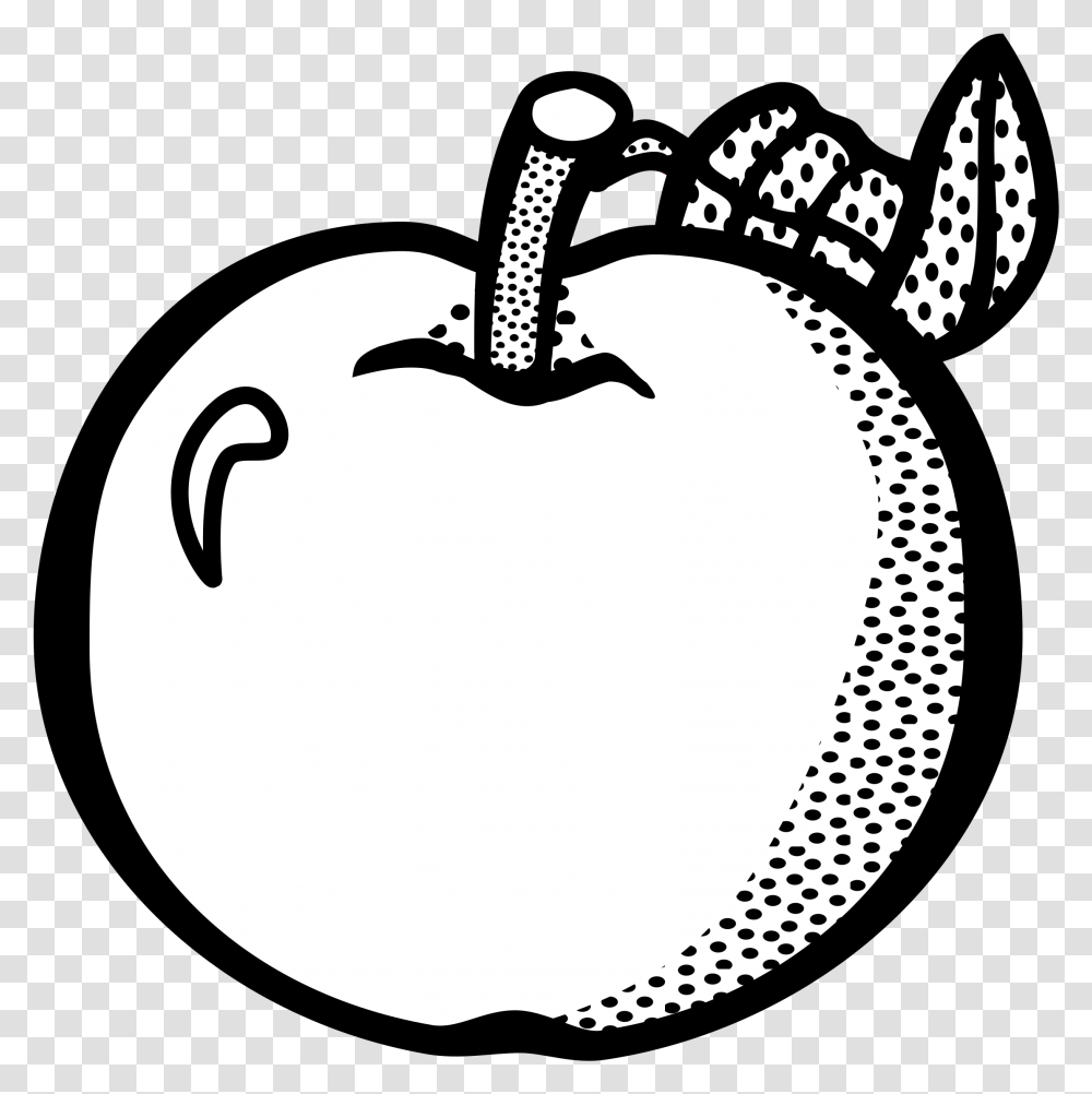 Fruits Cartoon Images Black And White, Plant, Food, Apple, Weapon Transparent Png