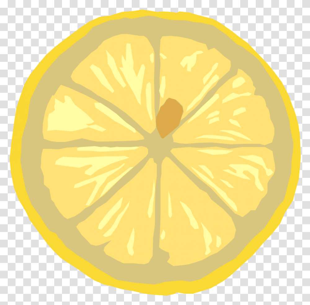 Fruits Citrus Clipart Cross Section Of A Lemon, Plant, Citrus Fruit, Food Transparent Png