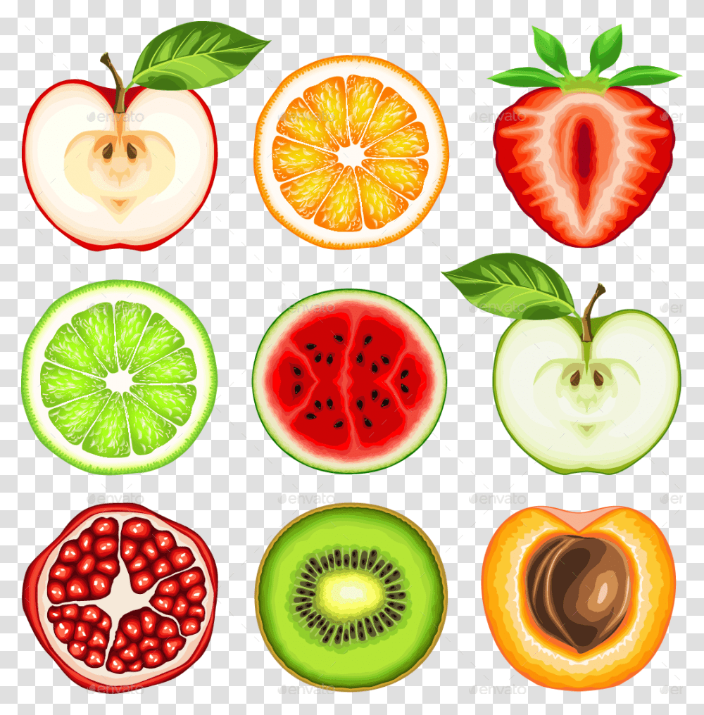 Fruits Slice Obst Scheibe, Plant, Food, Citrus Fruit, Grapefruit Transparent Png