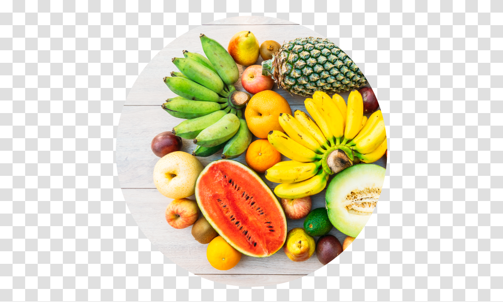 Fruits Summer Fruits, Plant, Food, Banana, Dish Transparent Png