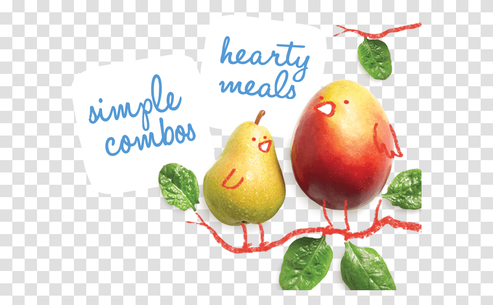 Fruitveggie Chickenprotein Puree Happy Family Organics, Apple, Plant, Food, Pear Transparent Png