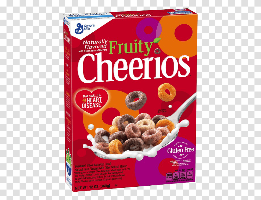 Fruity Cheerios Cereal, Poster, Advertisement, Food, Flyer Transparent Png