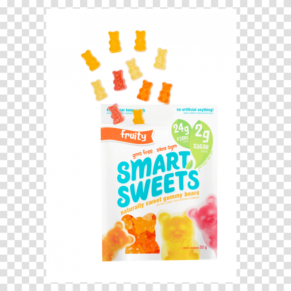 Fruity Low Sugar Gummy Bears, Sweets, Food, Confectionery, Ice Pop Transparent Png