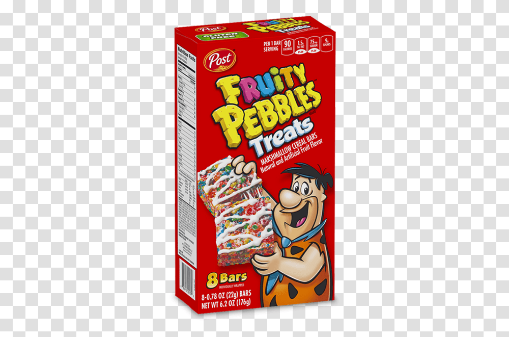 Fruity Pebbles Treats Box Post Cereal Fruity Pebbles, Advertisement, Poster, Flyer, Paper Transparent Png