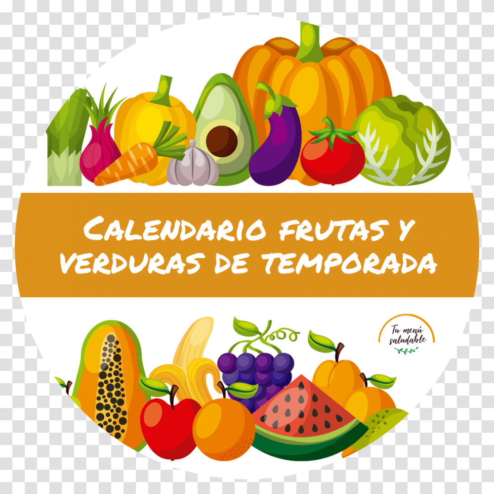 Frutas Y Verduras, Label, Food, Meal Transparent Png
