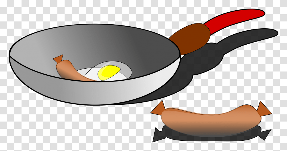 Frying Clipart, Frying Pan, Wok, Spoon, Cutlery Transparent Png