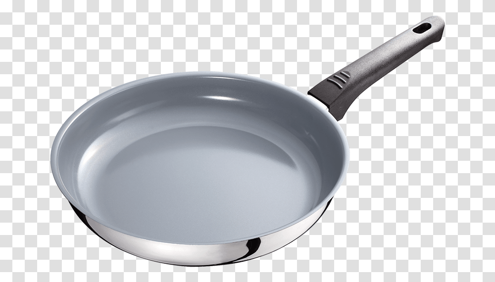 Frying Pan Ceramic 28cm Saut Pan, Wok, Spoon, Cutlery, Milk Transparent Png