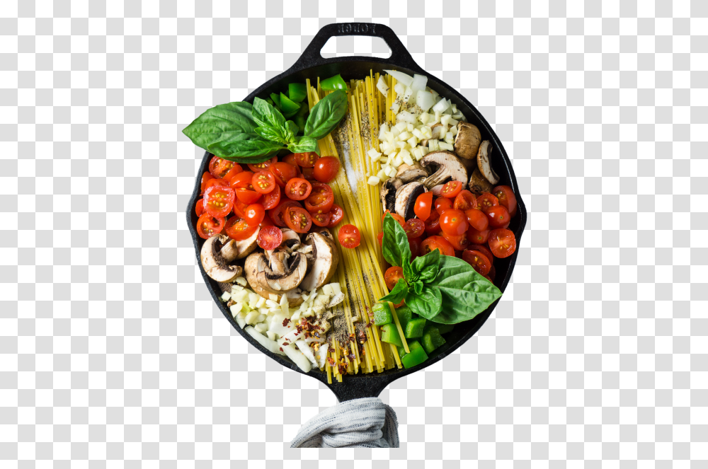 Frying Pan Nutrition One Pot Meals, Dish, Food, Plant, Platter Transparent Png