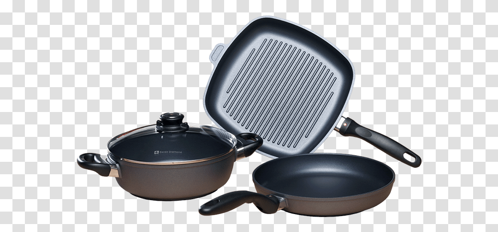 Frying Pan, Wok, Pot, Spoon, Cutlery Transparent Png