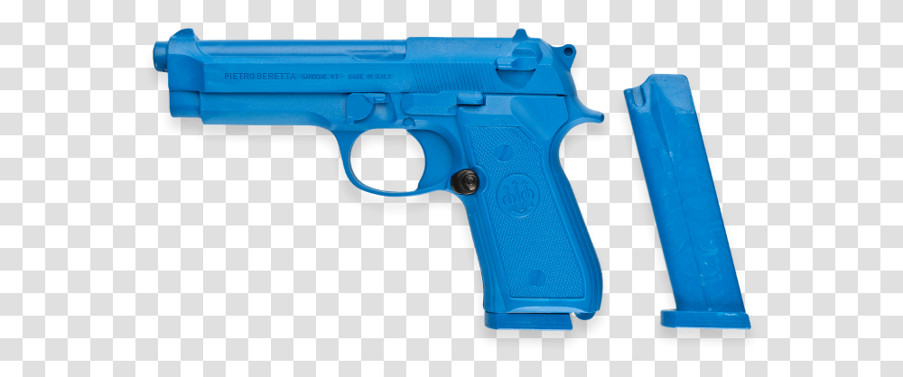 Fs Training Pistol Beretta M9 Blue Gun, Weapon, Weaponry, Handgun Transparent Png